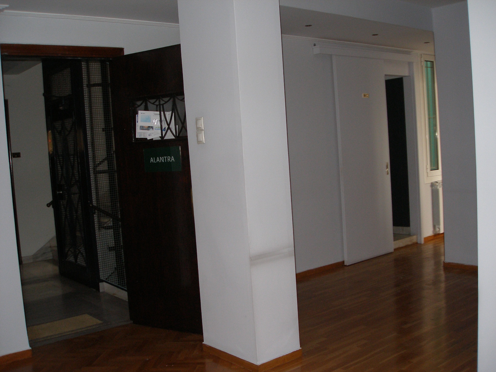 Interior corridor and entrance